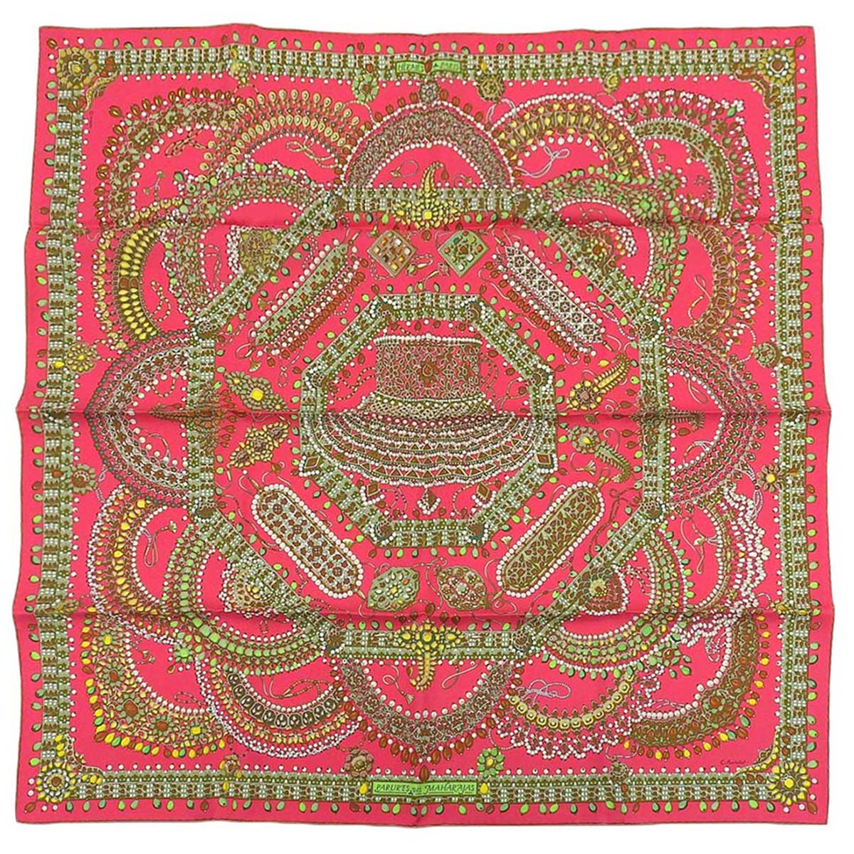 Hermes Silk Scarf Parures des Maharajas