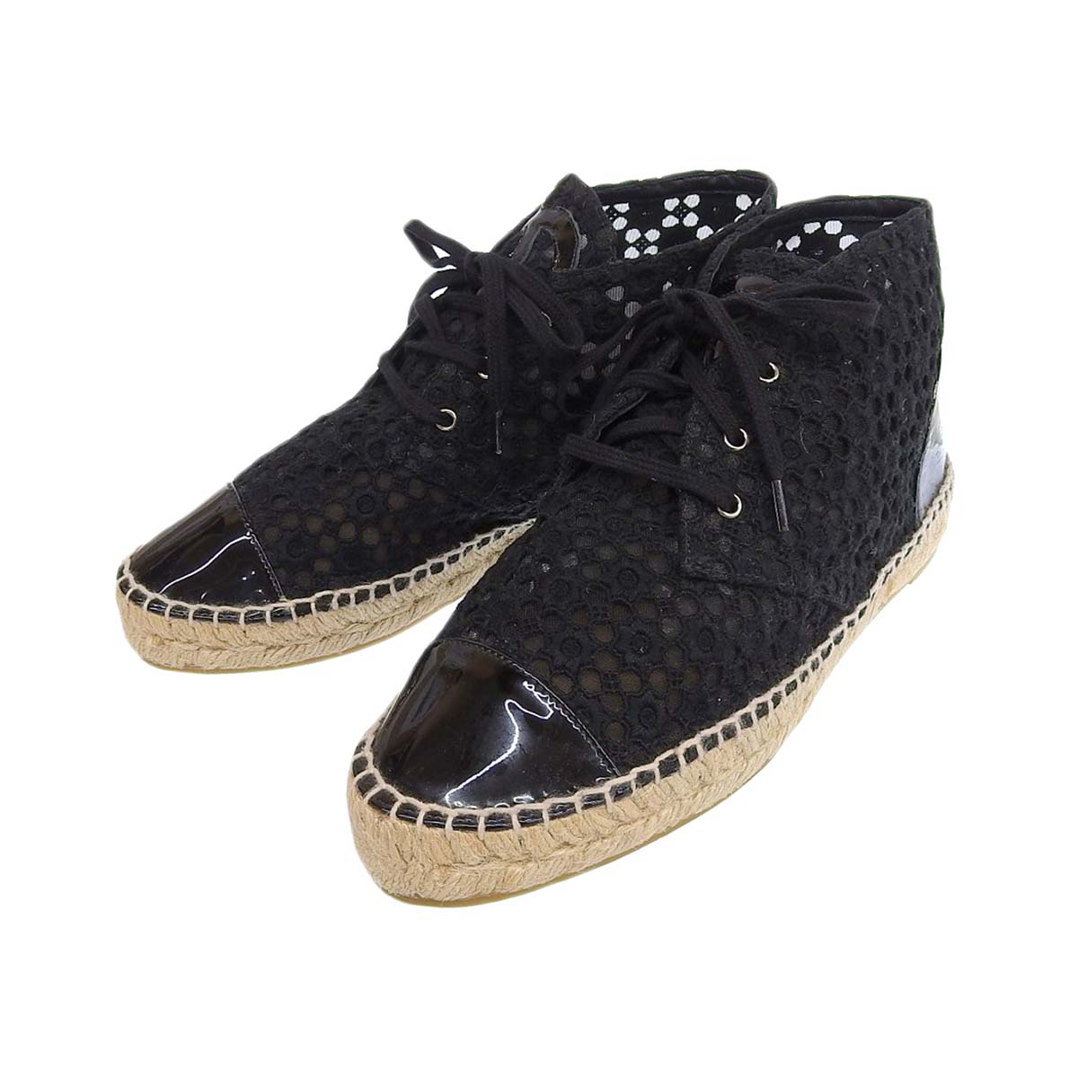 Chanel Black Sneakers Espadrilles