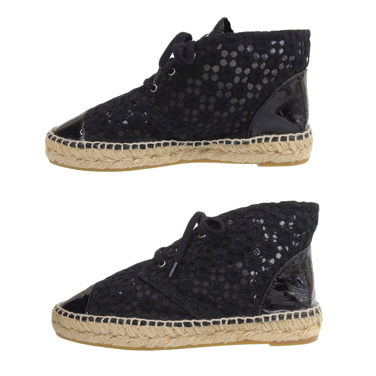 Chanel Black Sneakers Espadrilles