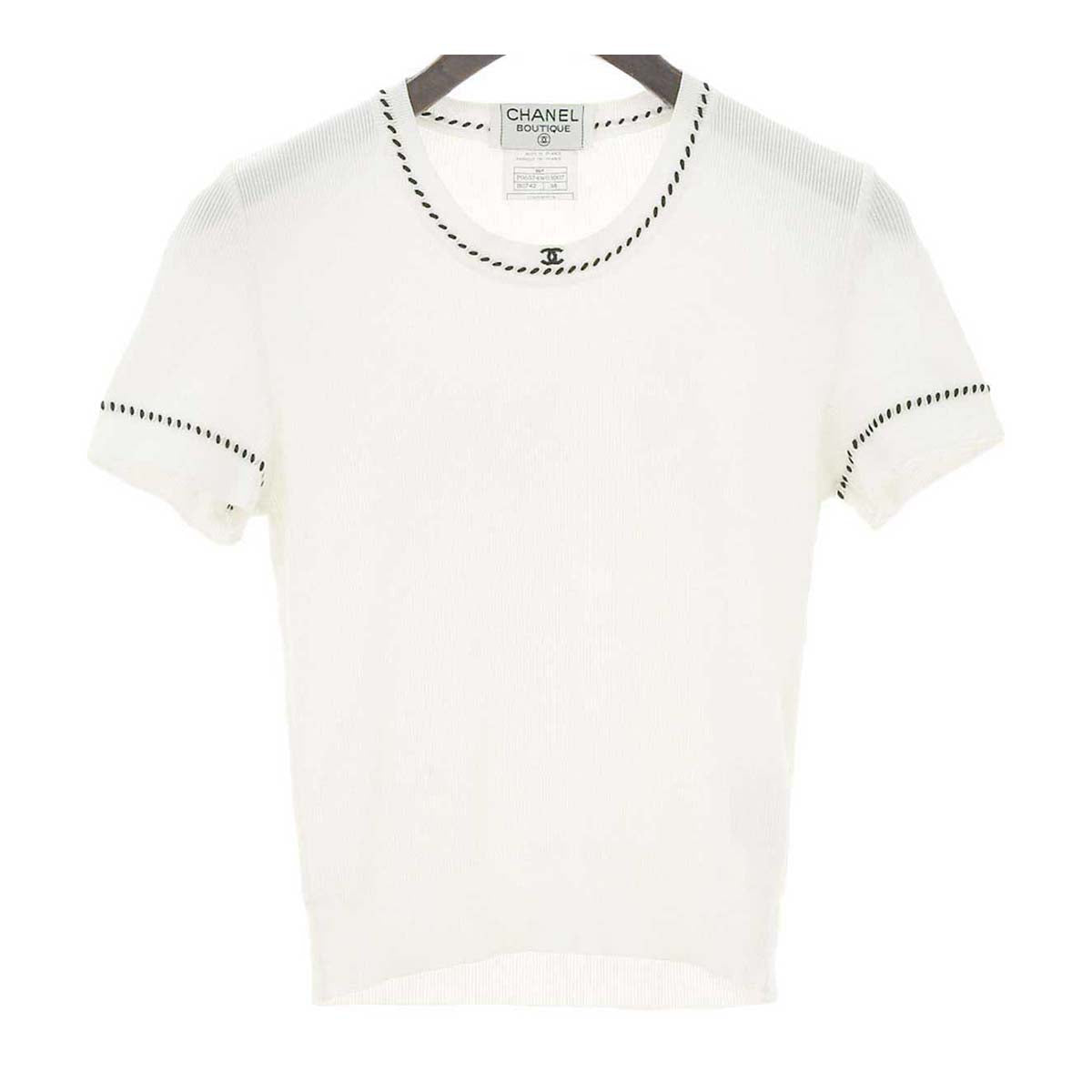 Chanel Vintage Cotton Knit T-Shirt