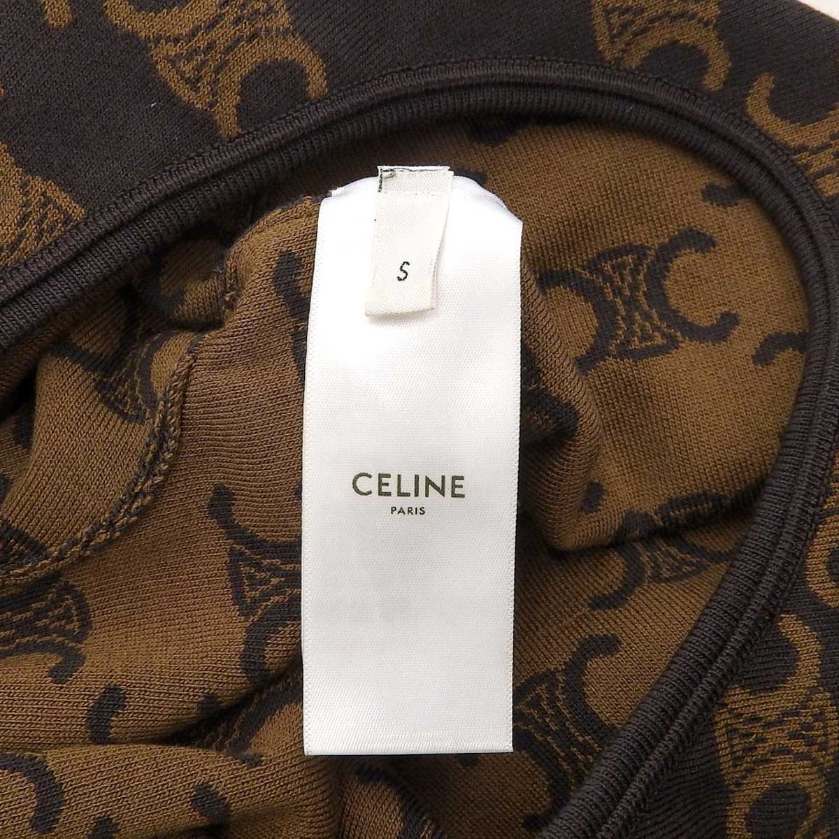 Celine Long Sleeve Crop Top T-Shirt