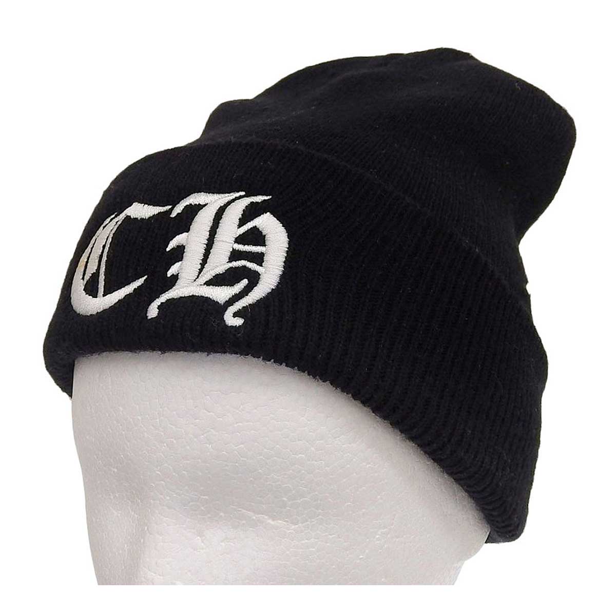 Chrome Hearts Knit Cap Black Wool Acrylic