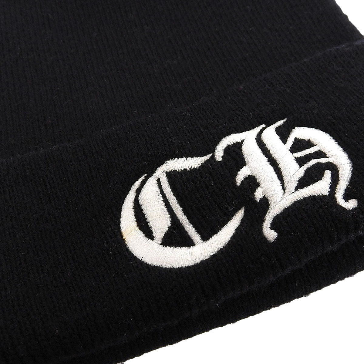 Chrome Hearts Knit Cap Black Wool Acrylic