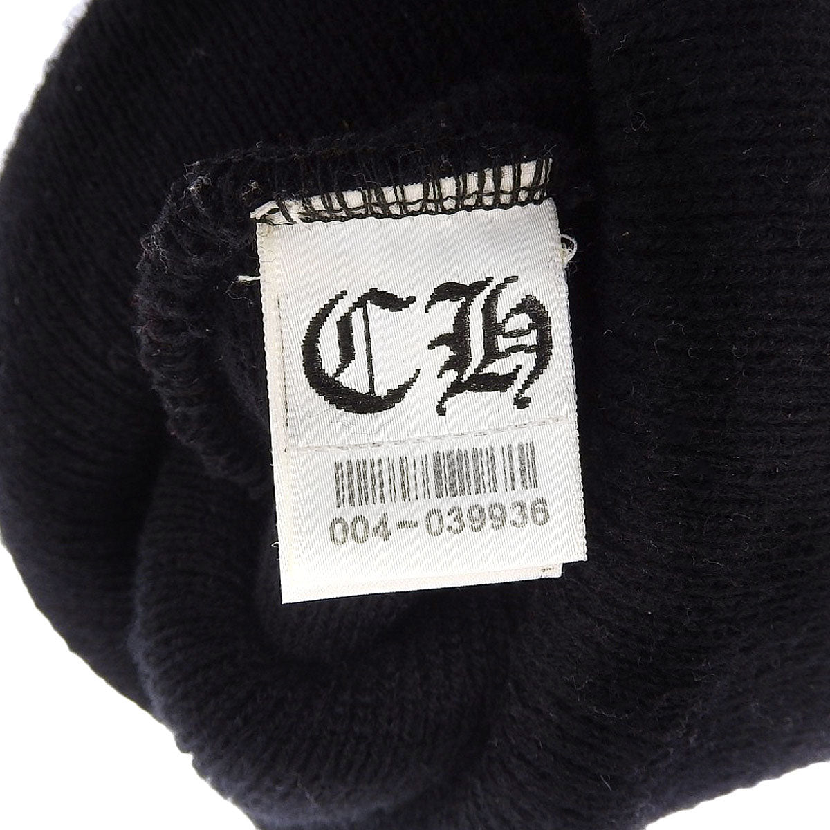 Chrome Hearts Knit Cap Black Wool Acrylic