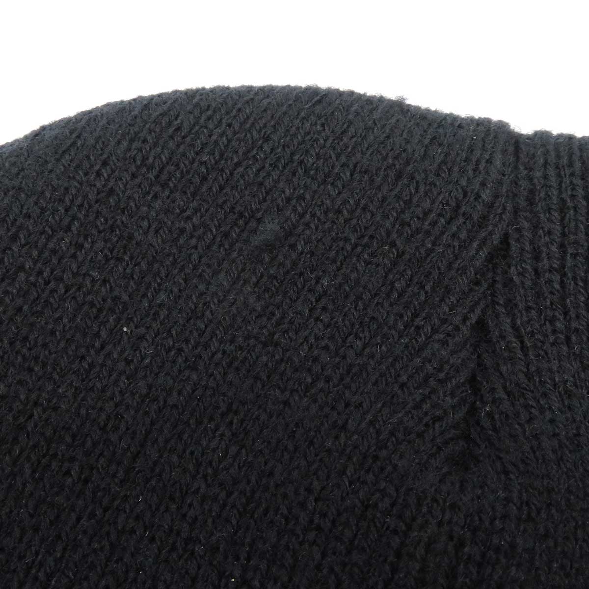 Chrome Hearts Knit Cap Black Wool Acrylic