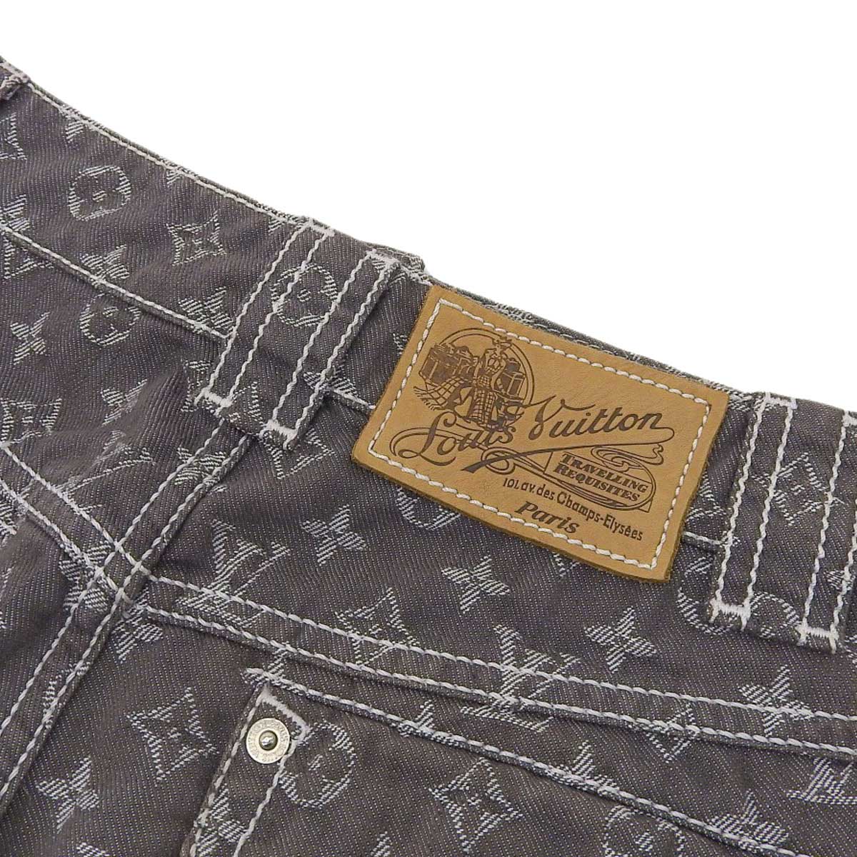 Louis Vuitton Monogram Cropped Denim Pants