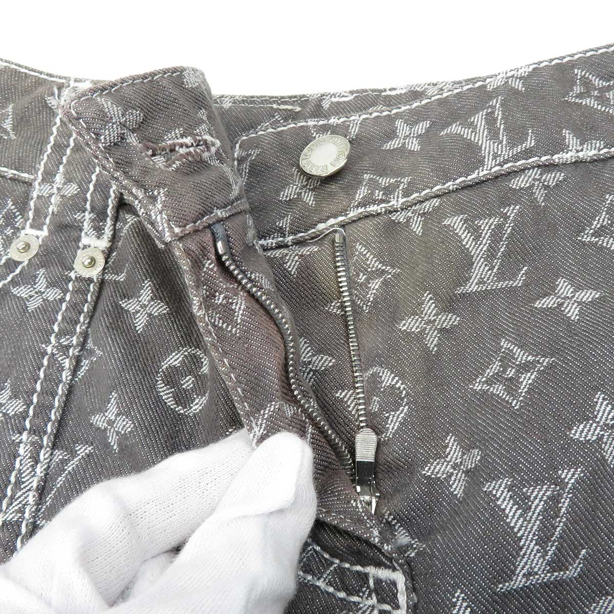 Louis Vuitton Monogram Cropped Denim Pants