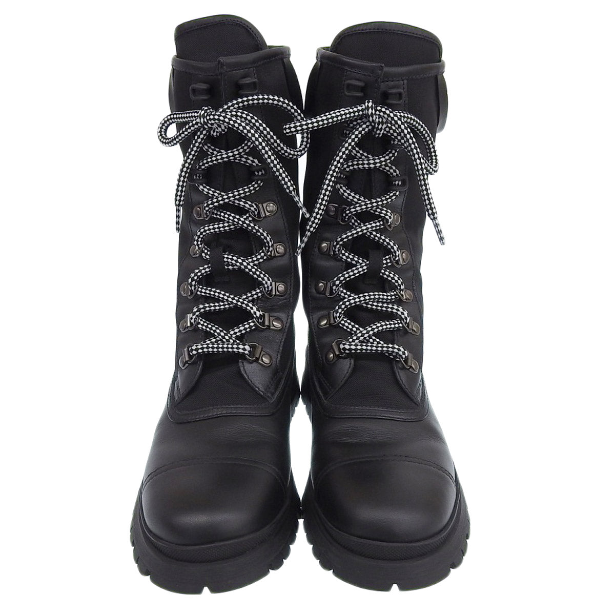 Prada Leather Lace-Up Boots 1U593L