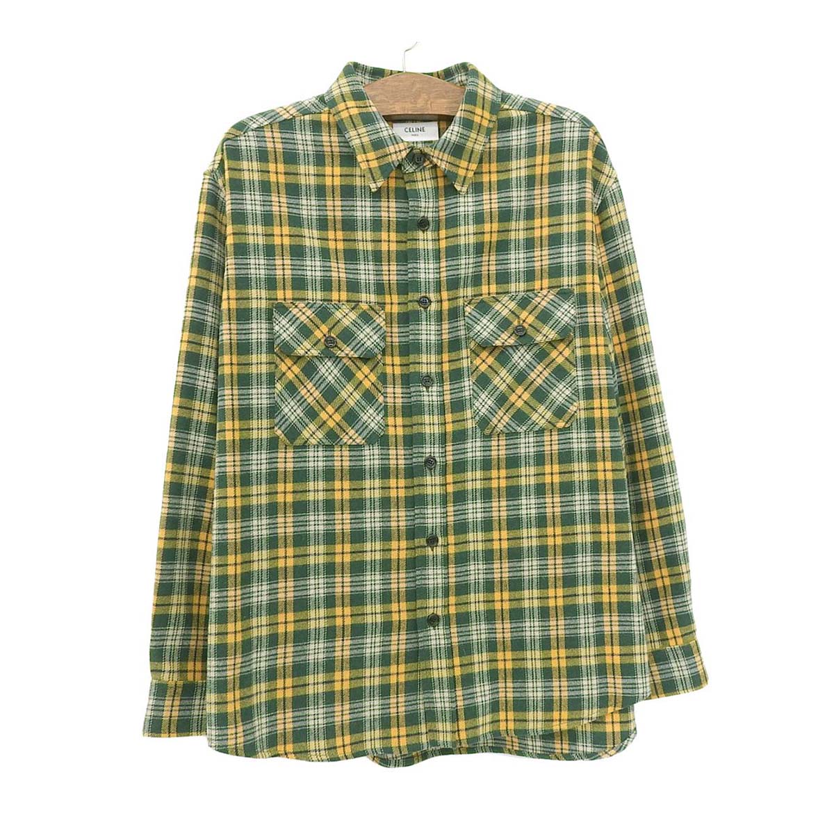 Celine Check Long Sleeve Shirt 2C574954R