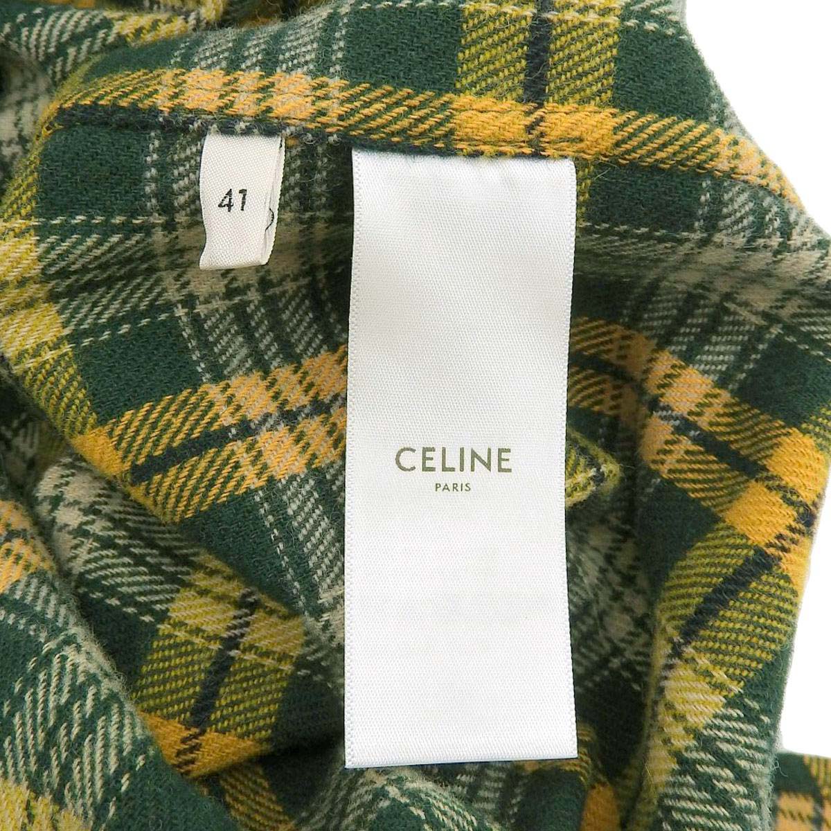 Celine Check Long Sleeve Shirt 2C574954R