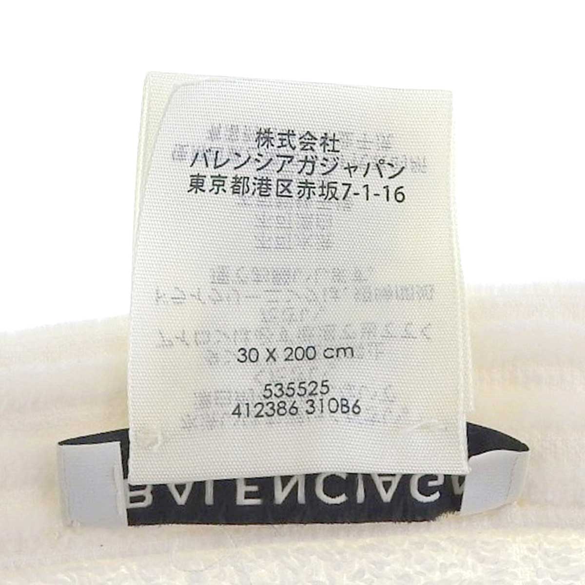 Balenciaga Cotton Logo Scarf 412386