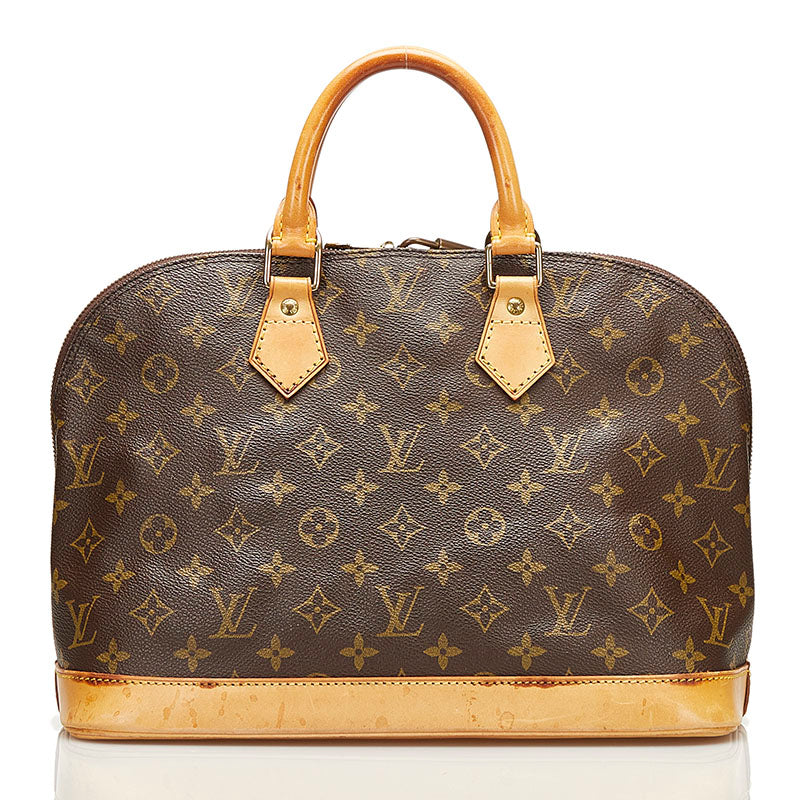 Louis Vuitton Monogram Alma Handbag M51130 Brown PVC Leather