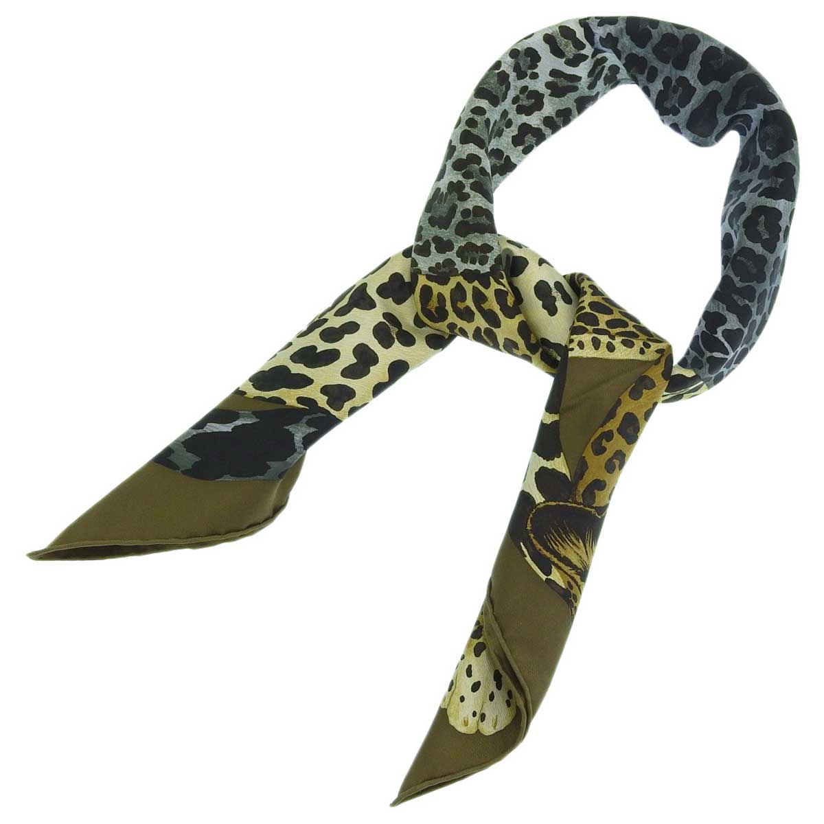 Hermes Silk Scarf LAZY LEOPARDESSE