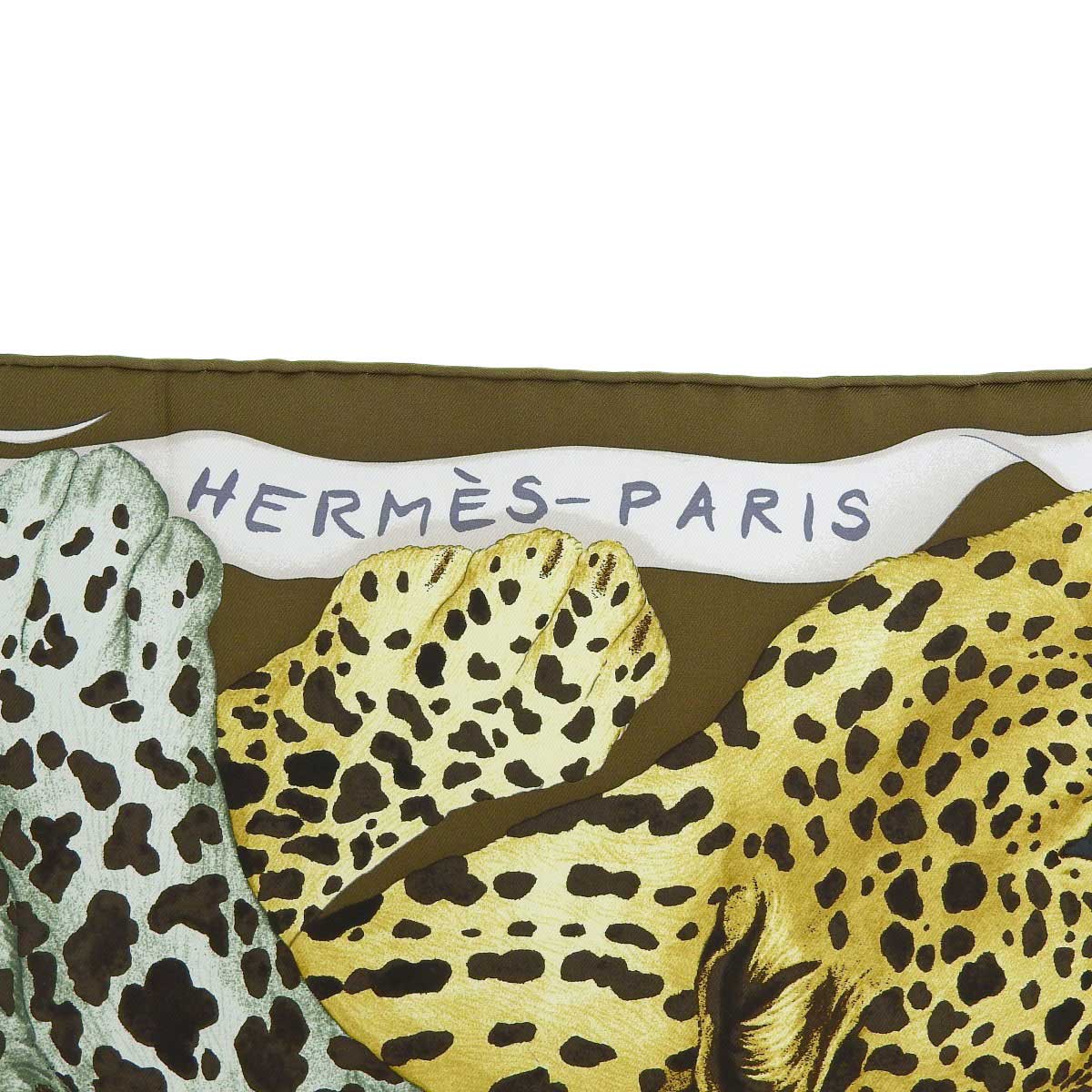 Hermes Silk Scarf LAZY LEOPARDESSE