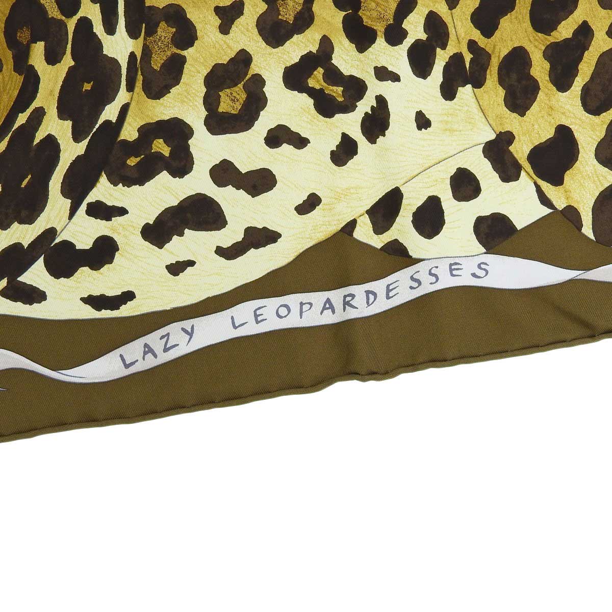 Hermes Silk Scarf LAZY LEOPARDESSE