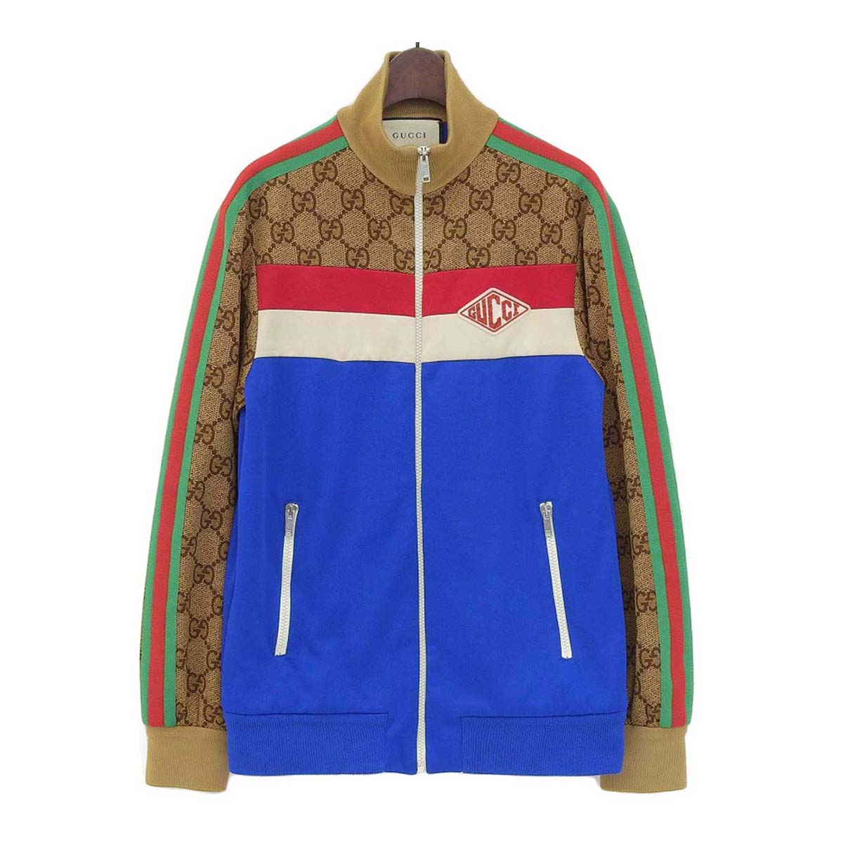 Gucci GG Technical Jersey Track Jacket Beige