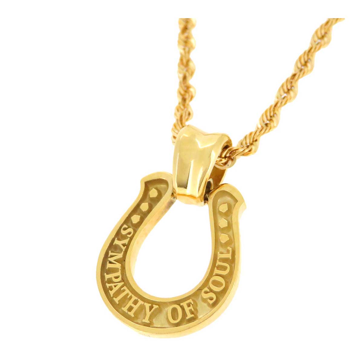 Sympathy of Soul K18 YG Horseshoe Necklace