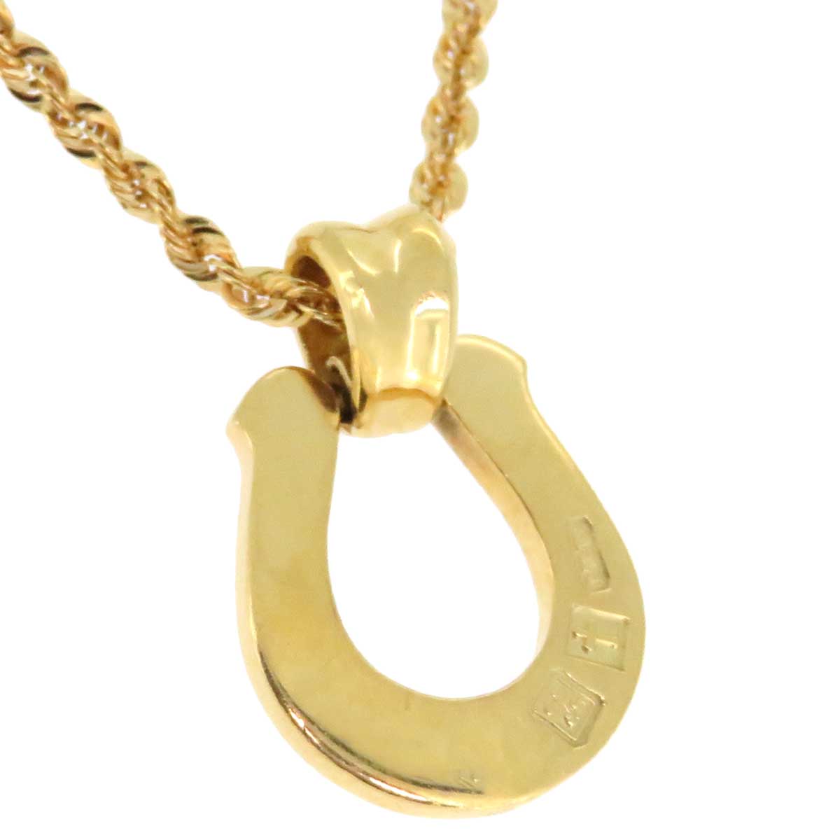 Sympathy of Soul K18 YG Horseshoe Necklace