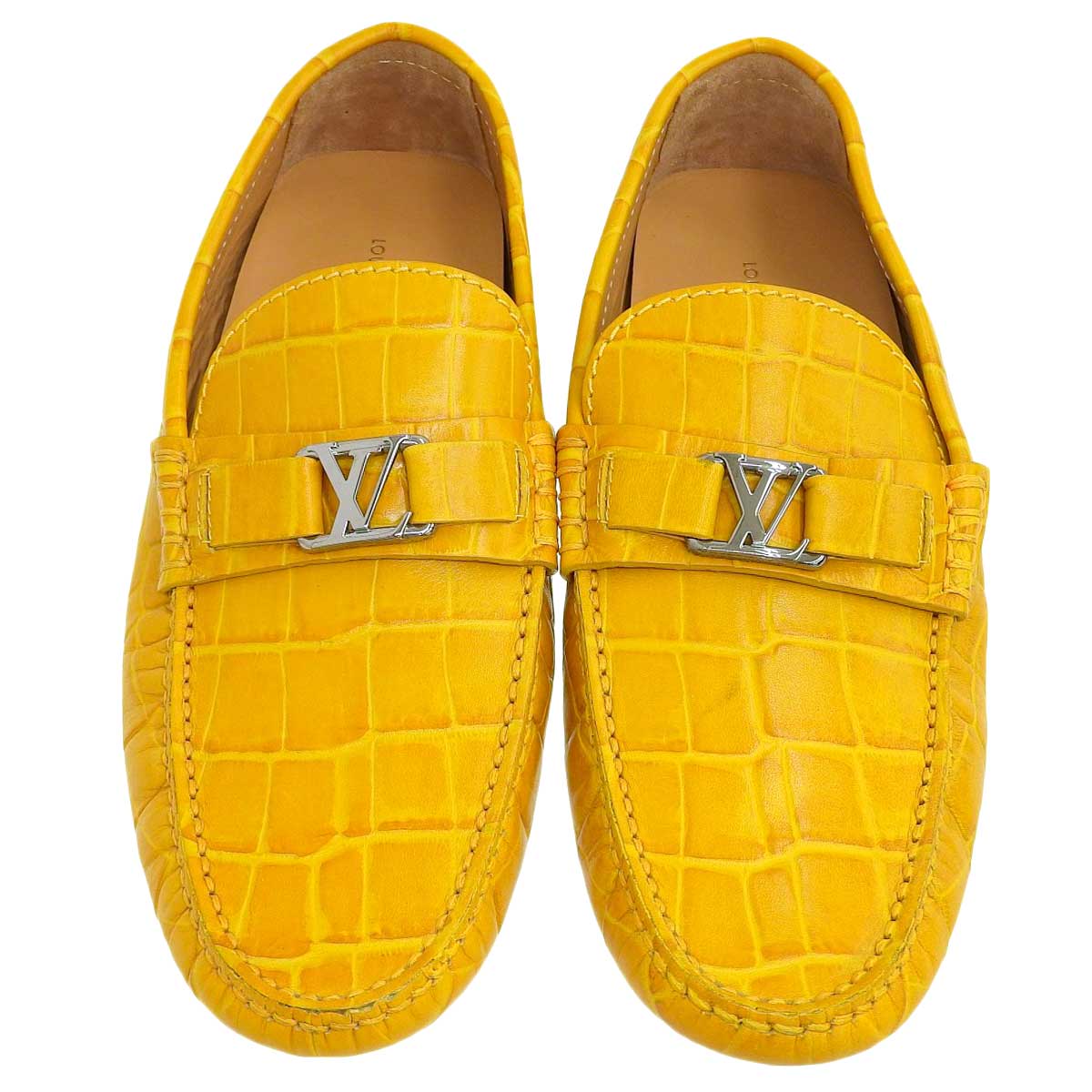 Louis Vuitton Yellow Leather Loafers