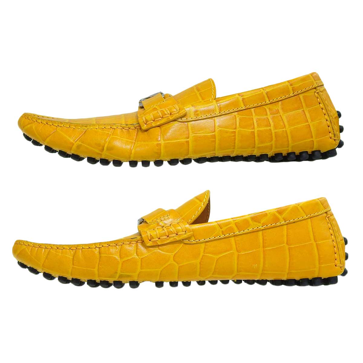 Louis Vuitton Yellow Leather Loafers