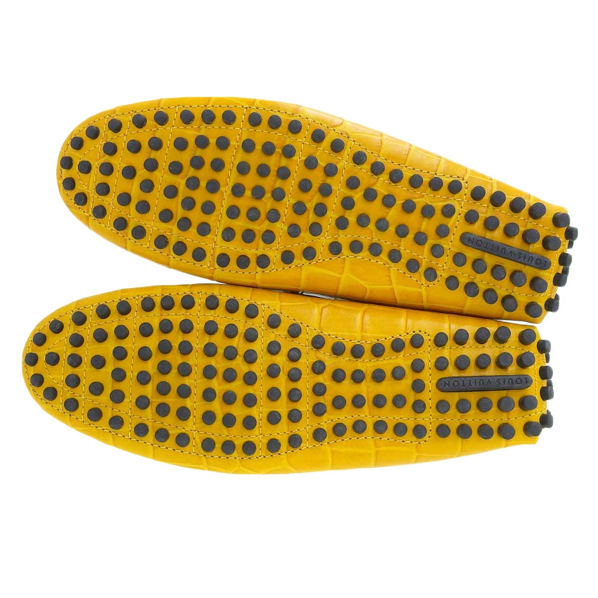 Louis Vuitton Yellow Leather Loafers