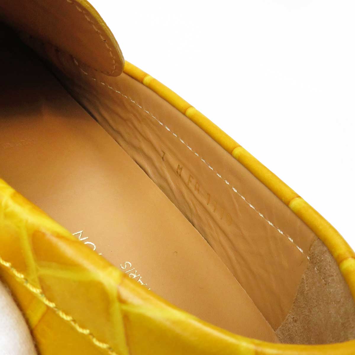 Louis Vuitton Yellow Leather Loafers