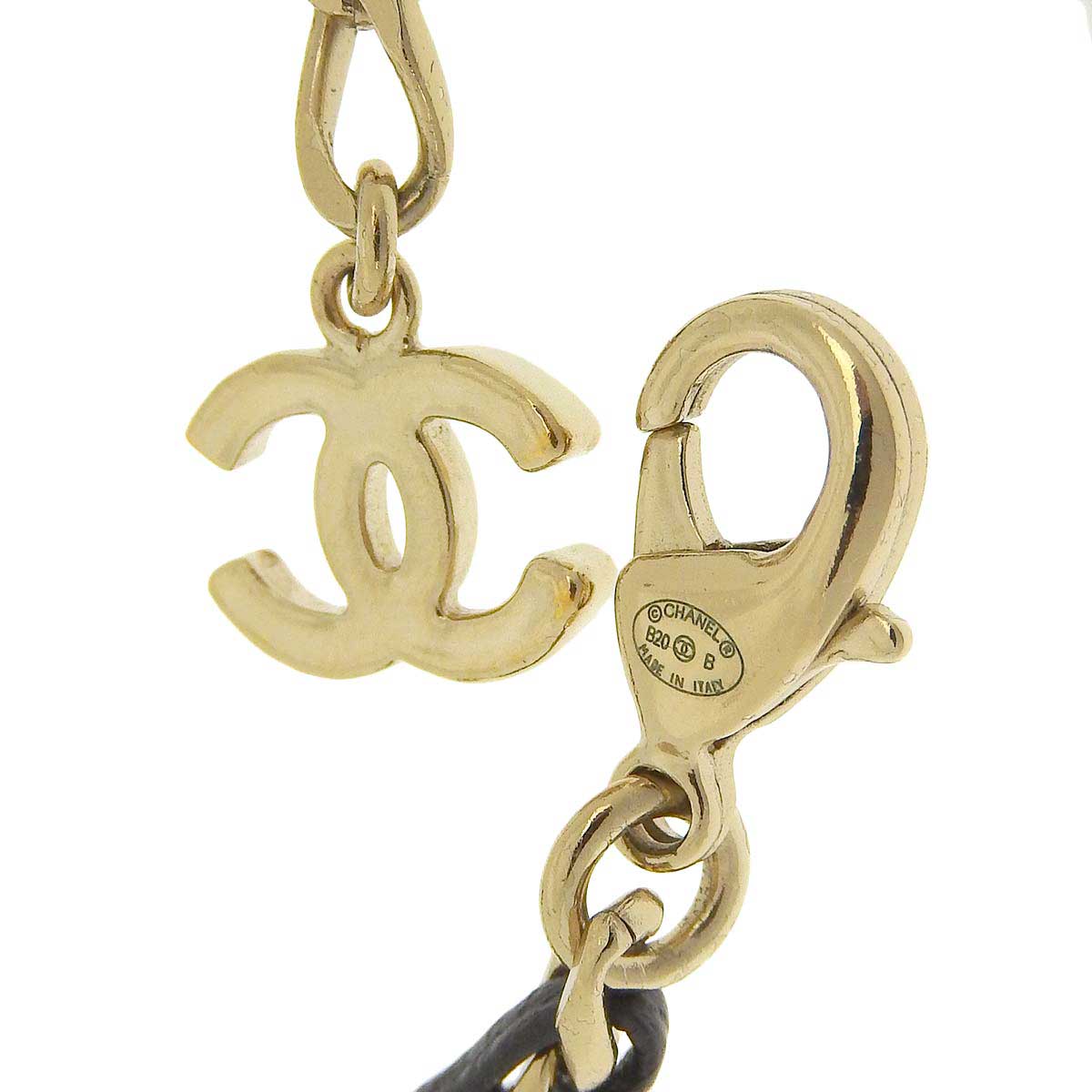 Chanel GP Leather Chain Bracelet 46628