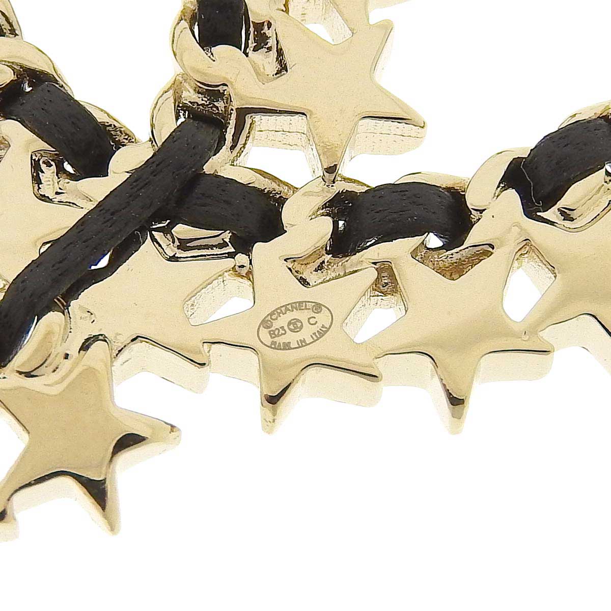 Chanel GP Leather Coco Mark Star Brooch