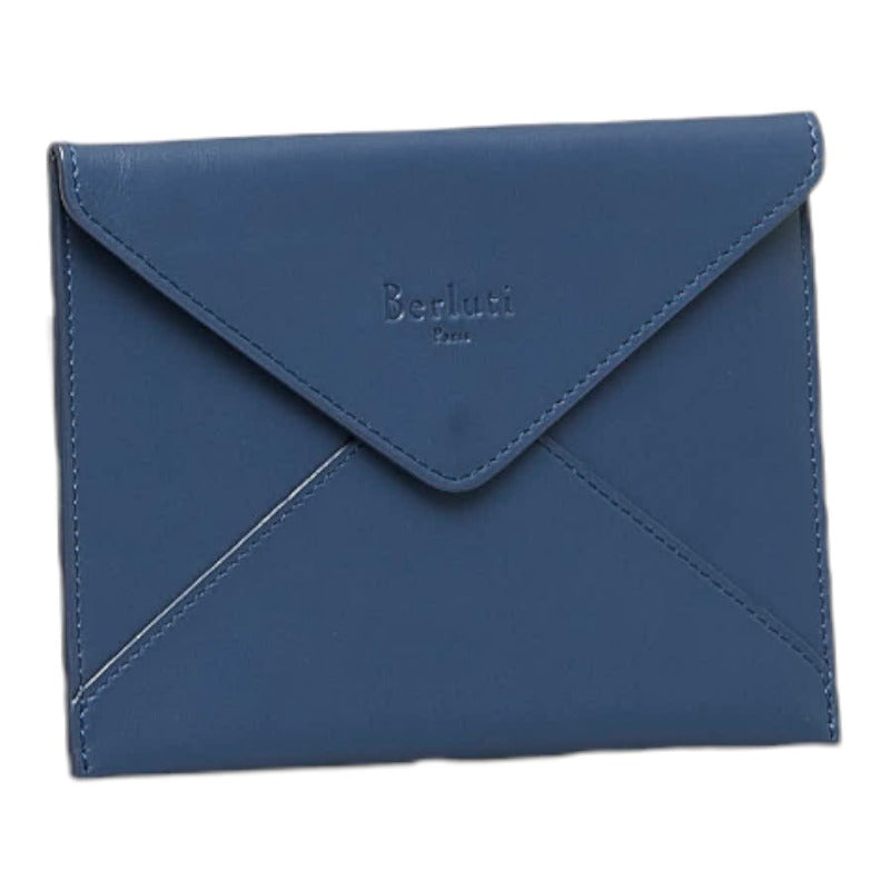 Berluti Leather Pouch Navy Ladies