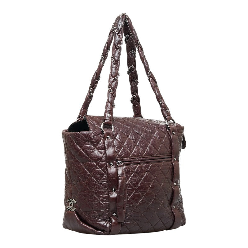 Quilted Leather Lady Braid Tote