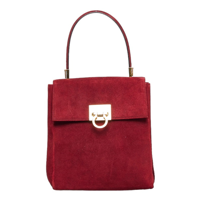 Salvatore Ferragamo Suede Gancini 2WAY Handbag