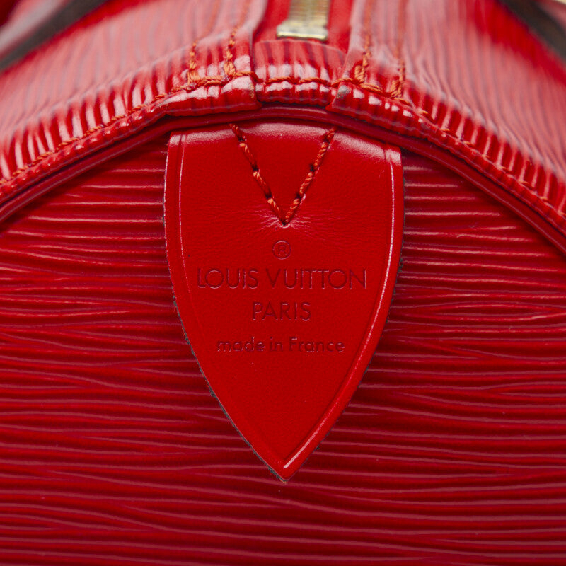 LOUIS VUITTON Speedy 30 Used Handbag Epi Leather Red M43007