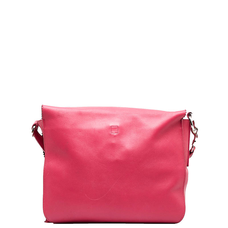 Loewe Anagram Tassel Leather Shoulder Bag Pink in Good Condition