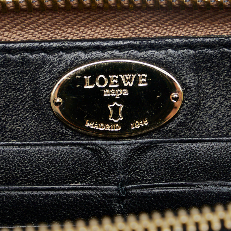 Loewe Leather Anagram Mini Tassel Long Wallet in Good Condition