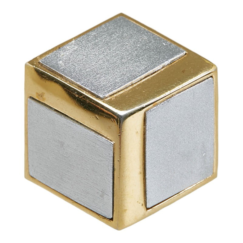 Givenchy Bicolor Square Metal Brooch in Great Condition