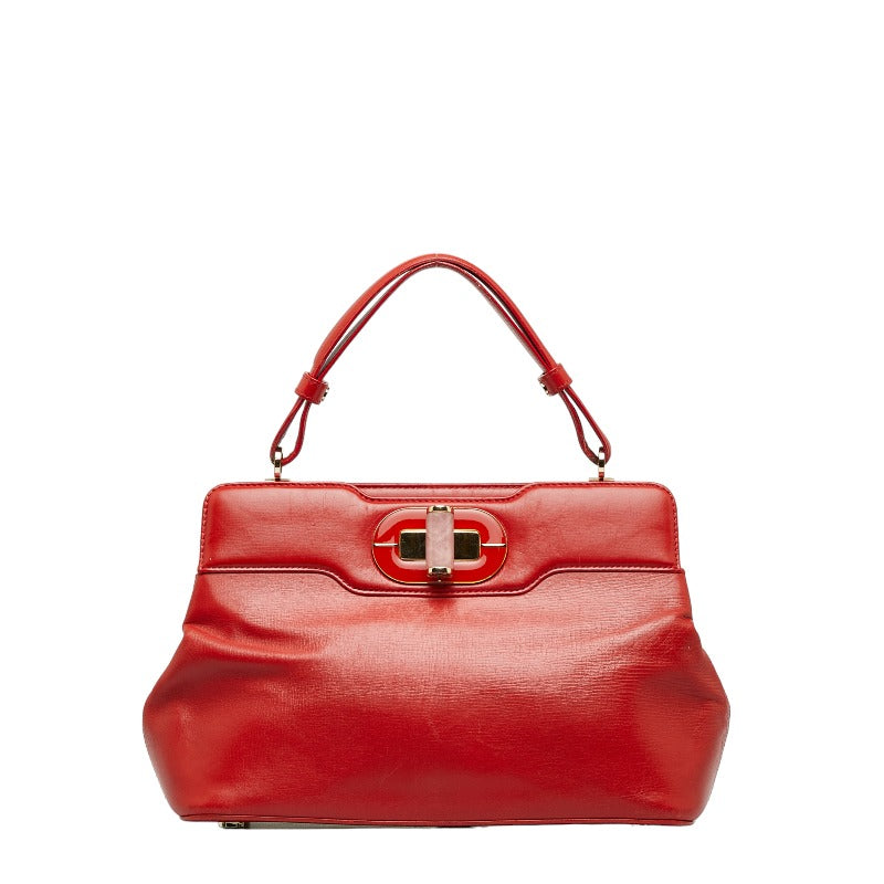 Bvlgari Leather Isabella Rossellini Bag Leather Handbag 35999 in Good condition