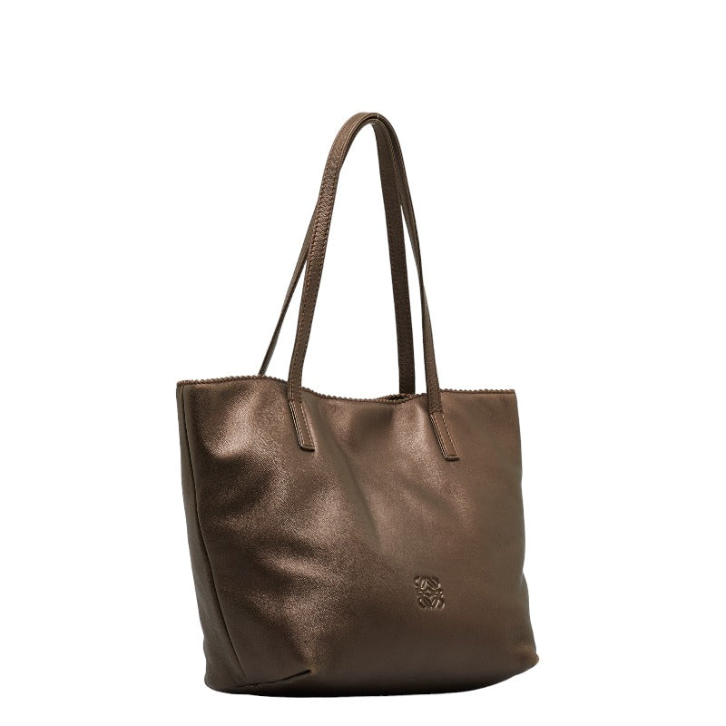 Anagram Leather Tote Bag