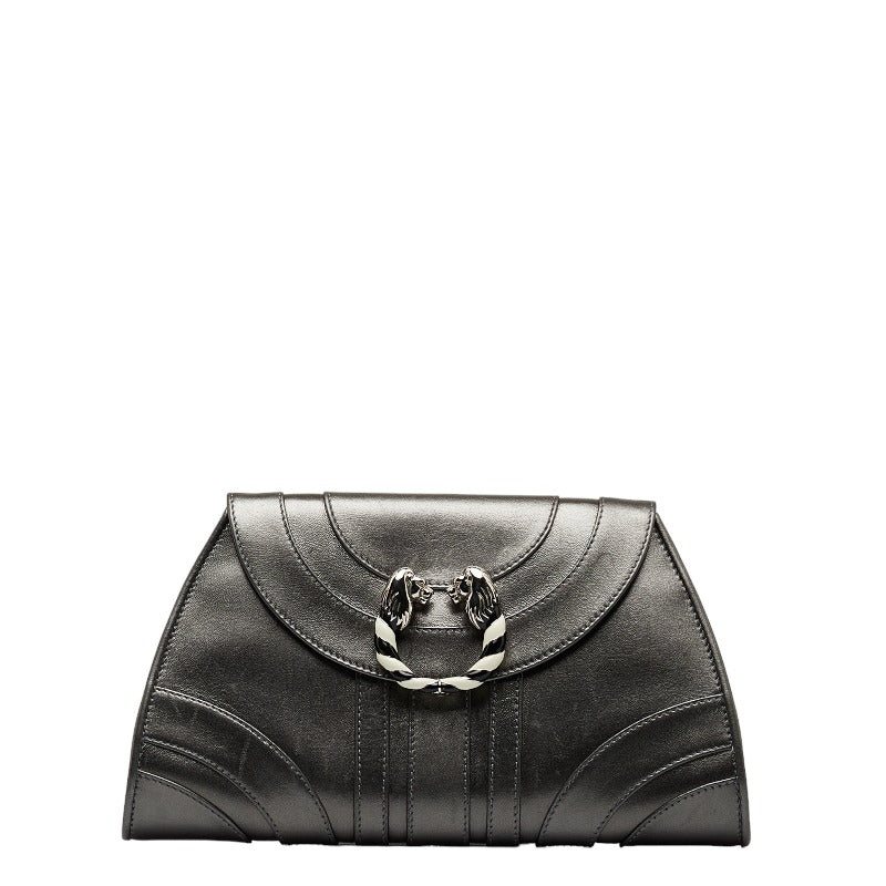 Bvlgari Leoni Leather Clutch Bag