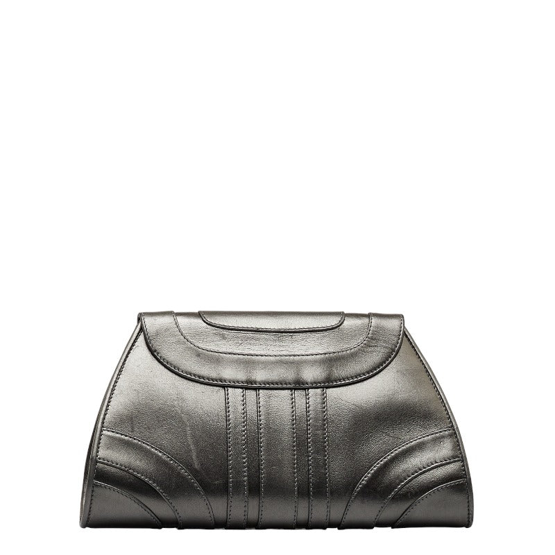 Bvlgari Leoni Leather Clutch Bag