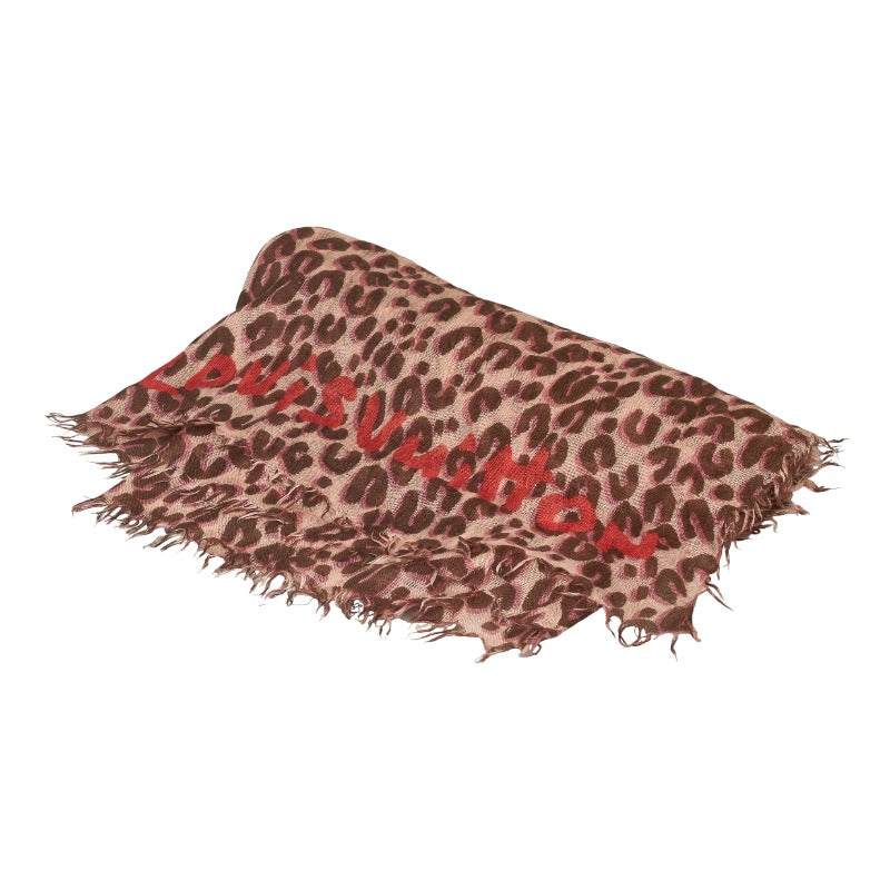 Louis Vuitton Leopard Logo Scarf M72449