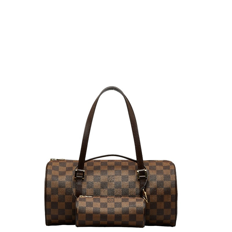 Louis Vuitton Damier Ebene Papillon Handbag N51303 Brown PVC Leather in Very Good Condition