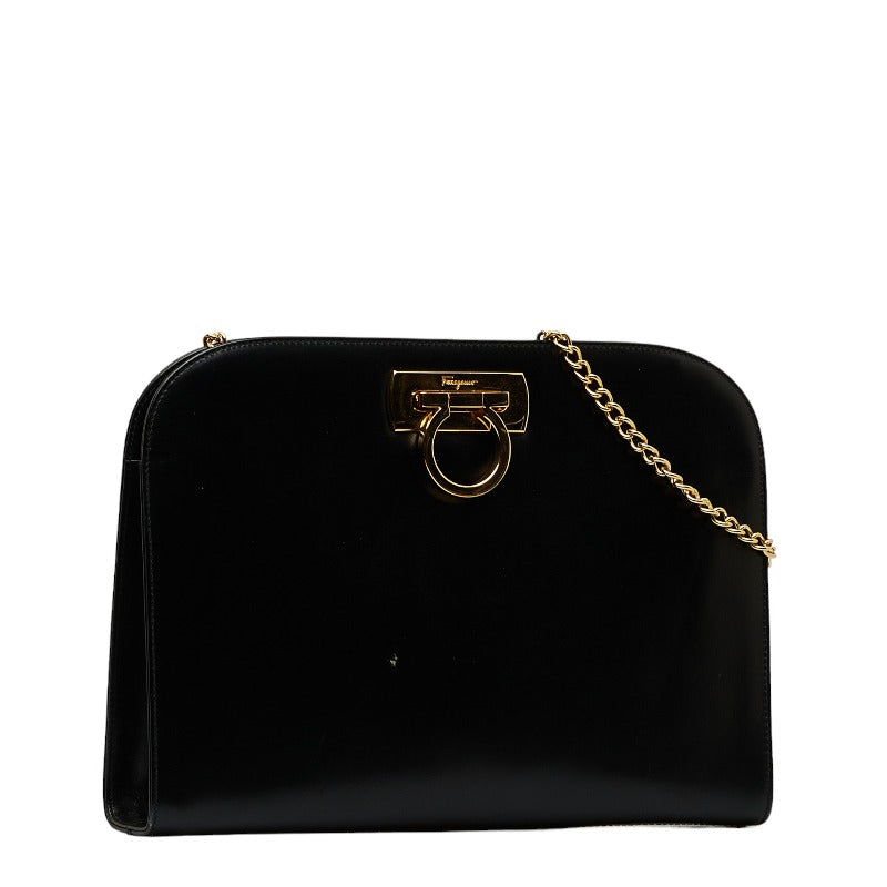 Leather Diana Clutch on Chain P-21 0587