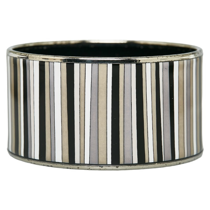 Hermes Enamel TGM Stripe Bangle Bracelet