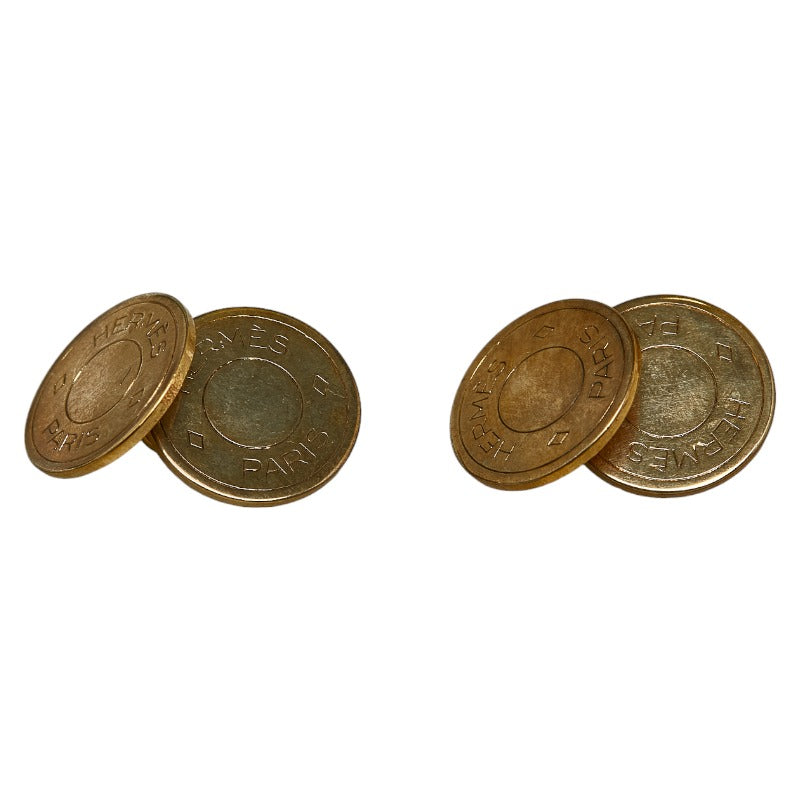 Hermes Gold Plated Cufflinks in Very Good Condition