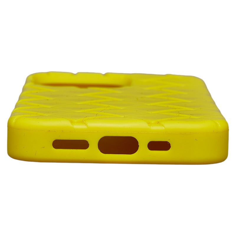 Bottega Veneta Intrecciato Rubber iPhone 13 Pro Case Yellow