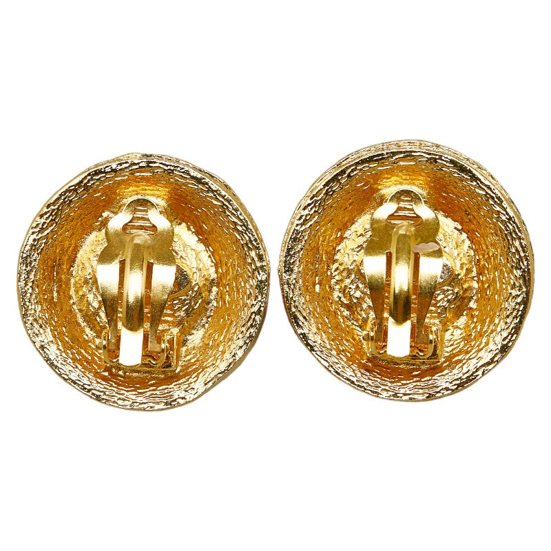 Chanel Gold Plated Pearl Earrings