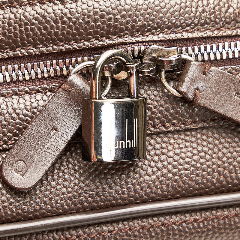 Dunhill Canvas Leather Boston Travel Bag