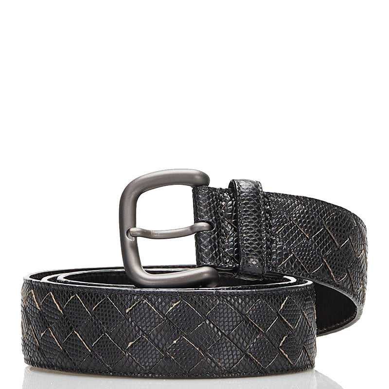 Bottega Veneta Intrecciato Python Belt 85-97cm in Very Good Condition