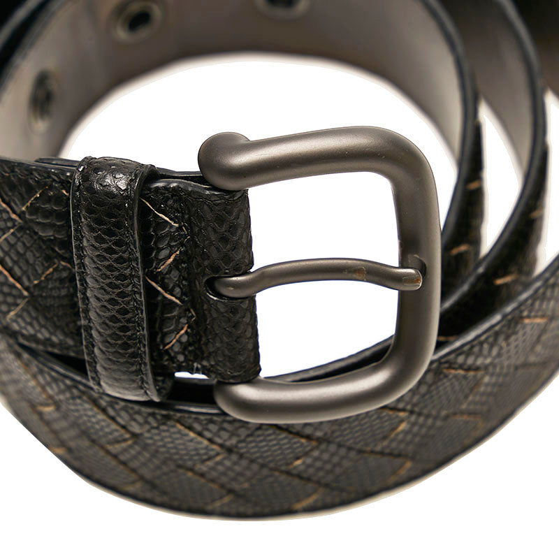 Bottega Veneta Intrecciato Python Belt 85-97cm in Very Good Condition