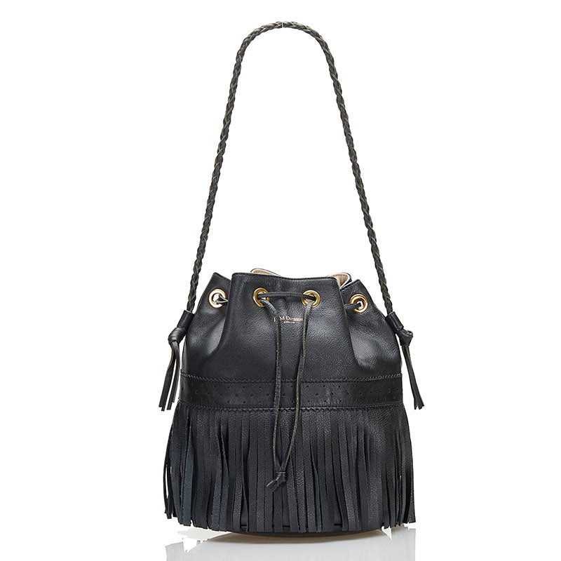 J&M Davidson Carnival L Fringe Leather Shoulder Bag